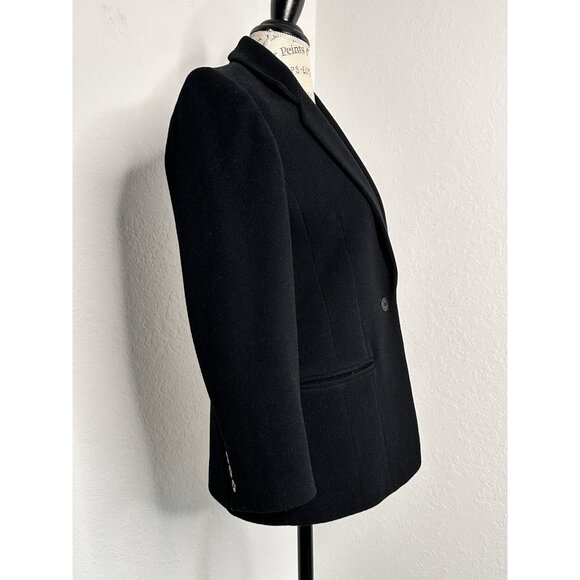 Kate Hill Wool Blazer Women's 2P Black - Picture 2 of 4